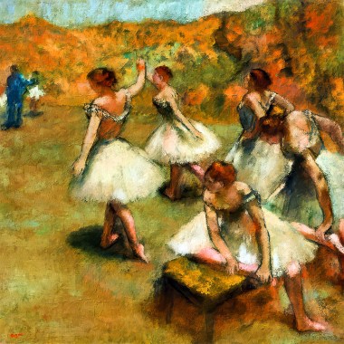 Dancers on the stage - Edgar Degas